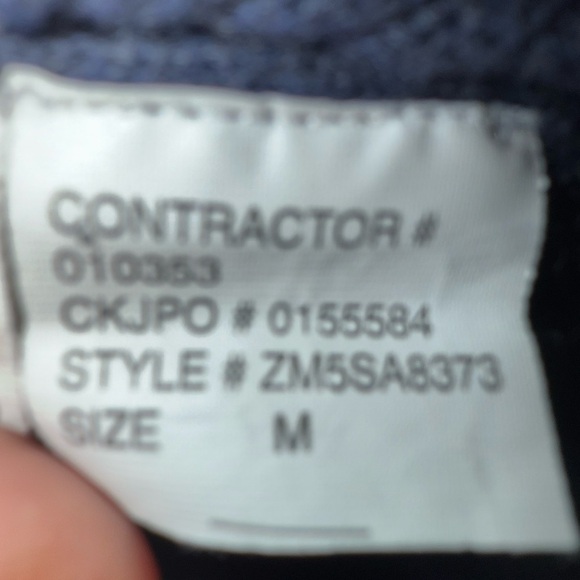 Calvin Klein ~ Women’s Jeans Ribbed Pattern Dark Blue sweater In Medium - Picture 3 of 4